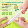 EURYUNG Kit Couteaux Sécurité de Cuisine pour Enfants - 17 Pièces Couteau Montessori Enfants pour Couper et Cuire des Fruits ou 