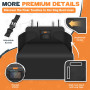 Looxmeer Protection Coffre Voiture Chien Universelle, Couverture Chien Auto Imperméable et Antidérapant, Protection Latérale pou