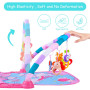 AOMIG Tapis d'eveil Piano,Tapis d'eveil Bebe Tapis de Musical pour Bebe Contient 5 Jouets Suspendus Amovibles 3 Modes de Clavier