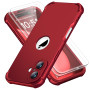 ORETECH Coque pour iPhone 16 Plus + 2 Pièces Verre Trempé Protection écran, Antirayures Rigide PC Avant et Souple TPU Arrière Pr