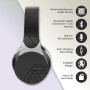 PowerLocus Edge Casque Bluetooth sans Fil, Casque sans Fil sur l'oreille, Hi-FI Stéréo, Micro SD/TF, Écouteurs avec Microphone I