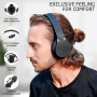PowerLocus Edge Casque Bluetooth sans Fil, Casque sans Fil sur l'oreille, Hi-FI Stéréo, Micro SD/TF, Écouteurs avec Microphone I