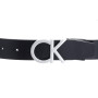 Calvin Klein Ceinture Femme Ck Logo Belt 3,5 cm Cuir