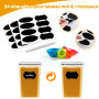 YASHE Boite Hermetique Alimentaire, 24 Boîtes Alimentaires en Plastique Sans BPA avec Couvercles, Boite de Rangement Cuisine, po