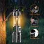 Relybo Lampe Torche Led Ultra Puissante, Torche Led Puissante Rechargeable 500000 Lumen, Lampe Tactique, 2 Interrupteurs, Gradat