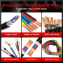 Denudeur Cable Electrique, Orifesio Machine à Dénuder le Cuivre Manuelle avec 6 Canaux et 5 Lames, Denudeur Cable pour 3 à 17 mm