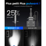 NOVSIGHT Ampoule H1 LED - 1:1 Taille Design 24000LM 6500K Blanc Puissant H1 LED 600% Luminosité Kit de Conversion Halogène Ampou