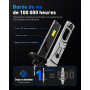 NOVSIGHT Ampoule H1 LED - 1:1 Taille Design 24000LM 6500K Blanc Puissant H1 LED 600% Luminosité Kit de Conversion Halogène Ampou