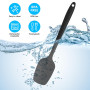 Spatule Silicone,Ustensiles de Cuisine,Spatule Cuisine,Résistant à la Chaleur Jusqu'à 230 ° C, Noir, Silicone, Résistant à la Ch