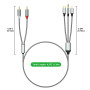 câble rca pour iphone, câble rca jack 3.5mm mâles vers 2 rca mâles, Type-C vers 2 RCA (câble RCA 3 en 1) pour téléphone, tablett