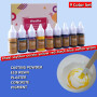 Wealike pigments de couleur à base d'eau, idéaux pour le plâtre/poudre de moulage/poudre Céramique blanche, Les couleurs sont in