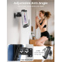 OHLPRO Support Mural pour Tablette 7-11″ – Support iPad Pivotant 360° à Double Rotule, Bras Long, Fixation Murale par Vis, Idéal