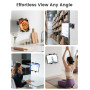 OHLPRO Support Mural pour Tablette 7-11″ – Support iPad Pivotant 360° à Double Rotule, Bras Long, Fixation Murale par Vis, Idéal
