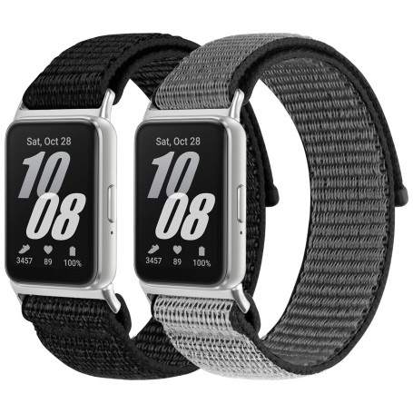 YONGBB Bracelets Compatible avec Samsung Galaxy Fit 3 Bracelets pour Femmes Hommes, Bracelet de Sport Remplacemen en Nylon pour 