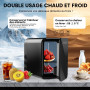 Enventor Mini-Frigo 4L, 6 Canettes, Prise 12V/220V, Fonction Refroidissement et Chauffage, Petit Réfrigérateur Cosmétique, Compa
