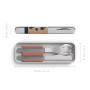 MB Slim Box - Trio couteau - Rosa Moka - Les couverts lunch box adaptés aux bentos MB Original et MB Square - Couverts nomades i
