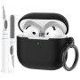 AhaStyle Coque AirPods 4 (2024) avec Kit Nettoyage Silicone Étui Protection pour AirPods 4ème Génération Anti-Rayures Housse pou