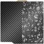 YOOPAI Bambulab Plaque d'impression Double Face texturée Pet + PEO 257 x 257 mm - Lit d'impression magnétique en Acier à Ressort