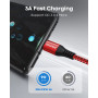 Câble USB C [1M/Lot de 3],Câble USB C Charge Rapide Tressé 3A Câble USB A vers USB Type C pour Samsung Galaxy S23 S22+ S21 S20 U