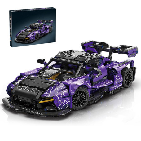 Technik Voiture Sport Blocs Ensemble pour McLaren Senna GTR, 1227 Pièces Course Construction Jeu de Maquettes, 1:14 Ensemble de 