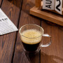 Stylusella Tasses à café en verre à double paroi de 150 ml, lot de 2 tasses isothermes avec poignées, Tazas de Cafe Con Estilo