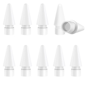 zoerbufan Lot de 10 Pointes pour Apple Pencil, Pointes de Rechange pour Apple Pencil 1 & 2 Génération et Apple Pencil Pro/USB C,