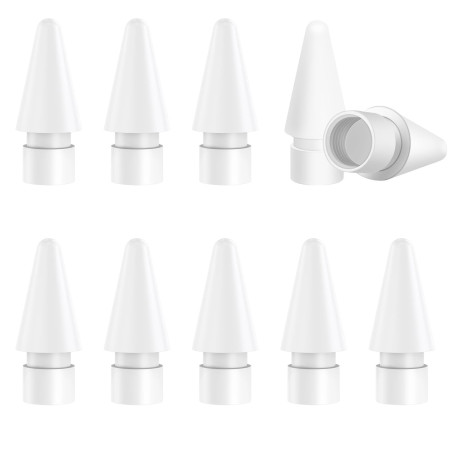 zoerbufan Lot de 10 Pointes pour Apple Pencil, Pointes de Rechange pour Apple Pencil 1 & 2 Génération et Apple Pencil Pro/USB C,