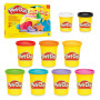 Play-Doh, Mes Couleurs préférées, Pack de 9 Pots de pâte à Modeler, Loisirs créatifs pour Filles et Garçons dès 2 Ans, Idèe Cade