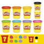 Play-Doh, Mes Couleurs préférées, Pack de 9 Pots de pâte à Modeler, Loisirs créatifs pour Filles et Garçons dès 2 Ans, Idèe Cade
