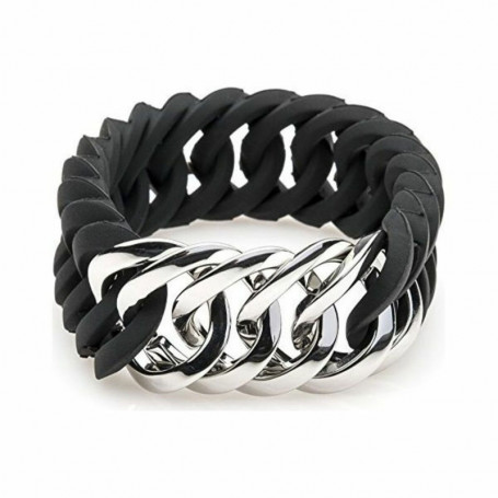 Bracelet TheRubz 100173 Noir Silicone Acier inoxydable Argenté Acier/Silicone 25,99 €