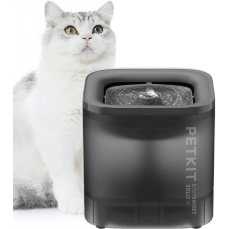 PETKIT CYBERTAIL Fontaine à Eau pour Chats, avec Pompe à Eau sans Fil, Moins de 25dB, Filtre 3.0, Equipé de Lumières LED, Capaci