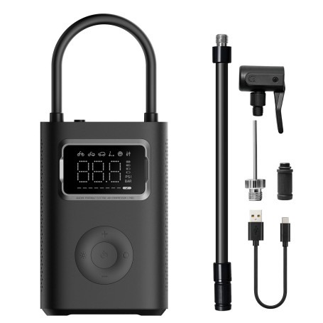 XIAOMI Mi Compresseur à Air 2 Pro, Batterie 2500 mAh, 150 PSI, Arrêt Automatique, Détection Pression, USB-C – Idéal pour Voiture