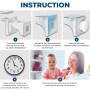 Hoffenbach Serrure Magnétique Invisible pour Sécurité Enfant – 12 Verrous & 3 Clés – Protection pour Placards, Portes & Tiroirs 