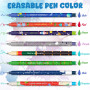 VyxStelyndric Lot de stylos gel-effaçables - Noël Erasable Ink Pens avec encre effaçable thermosensible, une variété de couleurs