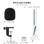 Blue Yeti Arm Support de microphone avec protection contre le vent Compatible avec le microphone Blue Yeti Pro de YOUSHARES (bla