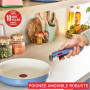 Tefal Ingenio Serenity, Batterie de cuisine 4pièces, Revêtement antiadhésif, Poignée amovible sécurisée, Design empilable, L829S