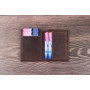 Theodore Porte-Cartes Homme en Cuir Véritable – Portefeuille Mince Vertical RFID – 6 Fentes à Cartes – Cuir Pleine Fleur Vintage