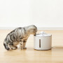 Amazon Basics Fontaine à eau pour chat en acier inoxydable à boire avec 3 filtres, 3 L, Blanc