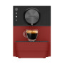 Cecotec Machine à Café Superautomatique Compacte Cremmaet Cube Rouge. 1350W, Professionnelle, Système de Pressage, Pré-Infusion,
