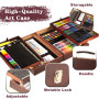 KINSPORY Mallette Dessin Enfant, 168 pièces coloriage kit Dessin Enfant, Sets de Dessin, Art Set, Mallette de Coloriage