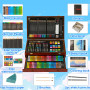 KINSPORY Mallette dessin Enfant, 146 pièces coloriage kit dessin Enfant, Art Set, Mallette de Coloriage