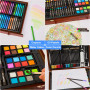 KINSPORY Mallette dessin Enfant, 146 pièces coloriage kit dessin Enfant, Art Set, Mallette de Coloriage