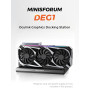 MINIS FORUM Station d'accueil pour Carte Graphique Externe DEG1, OCUlink, PCIEx16 (PCIE4.0x4), avec Bouton de Mise sous Tension 