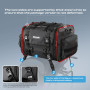 BAIGIO Sacoche Moto 40-60L Etanche Réfléchissante Extensible - Sac de Selle et Porte Bagage Avec Housse de Pluie - Bagagerie Cav