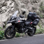 BAIGIO Sacoche Moto 40-60L Etanche Réfléchissante Extensible - Sac de Selle et Porte Bagage Avec Housse de Pluie - Bagagerie Cav