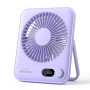 WHATOOK Ventilateur de table USB silencieux : régulateur en continu 1 à 100, batterie 5000 mAh, ventilateur rechargeable avec ch
