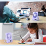 WHATOOK Ventilateur de table USB silencieux : régulateur en continu 1 à 100, batterie 5000 mAh, ventilateur rechargeable avec ch