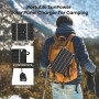 Mini Panneau Solaire USB 6W,FlexSolar Monocristallin 5 V Chargeur Solaire Etanche avec Cellule Solaire Convient pour Les Vélos T