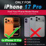 Shieldon Coque Cuir Véritable pour iPhone 17 Pro 6,3 Pouces 5G 2025, Etui Housse Portefeuille de Cartes, RFID Blocage, Fonction 