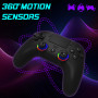 Subsonic – Manette pour PS5 sans fil avec palettes et Leds programmables fonction vibration et tactile – Manette PS5 Verte